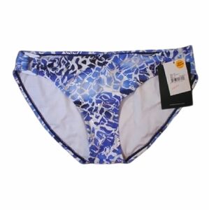 Simply Swim bikini bottom blue ombre and silver
